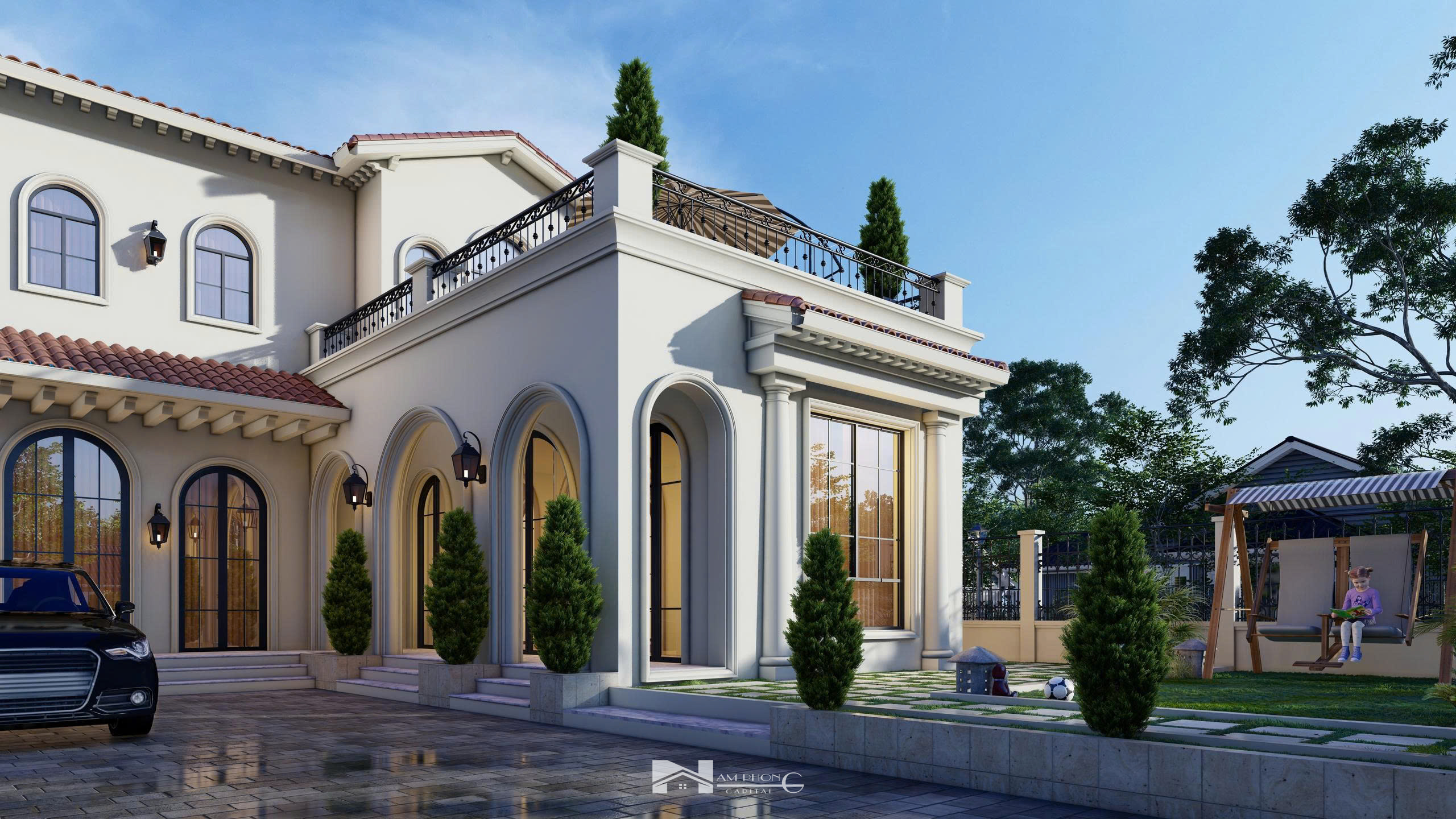 Địa Trung Hải Villa - Thiết Kế Biệt Thự 2026
