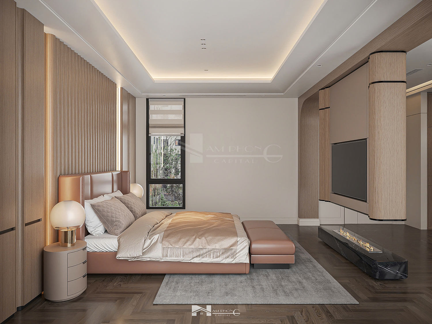 Thiết kế hiện đại của không gian bên trong Yen Khanh Villa