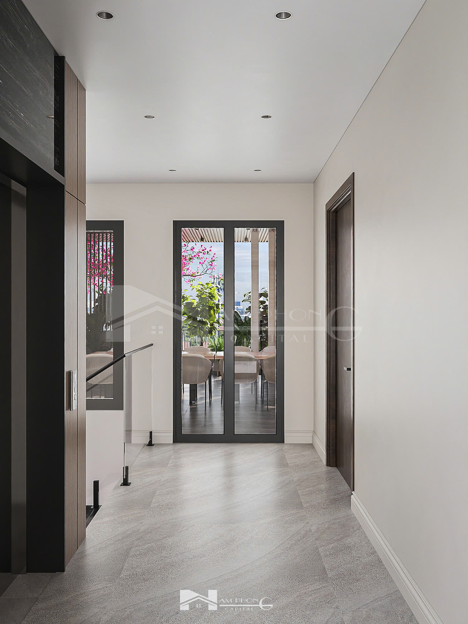 Thiết kế hiện đại của không gian bên trong Yen Khanh Villa