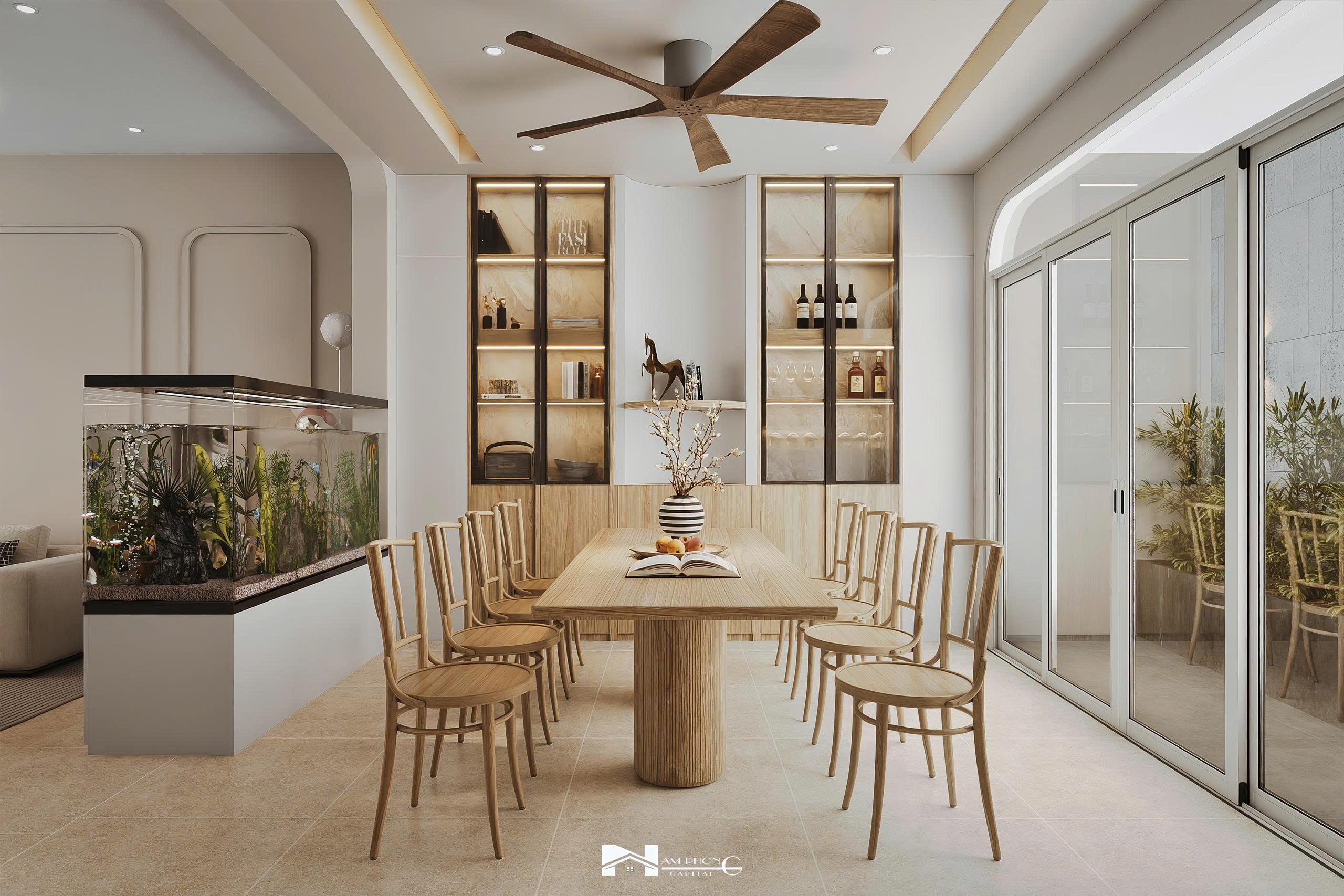Thiết kế nội thất hiện đại tối giản