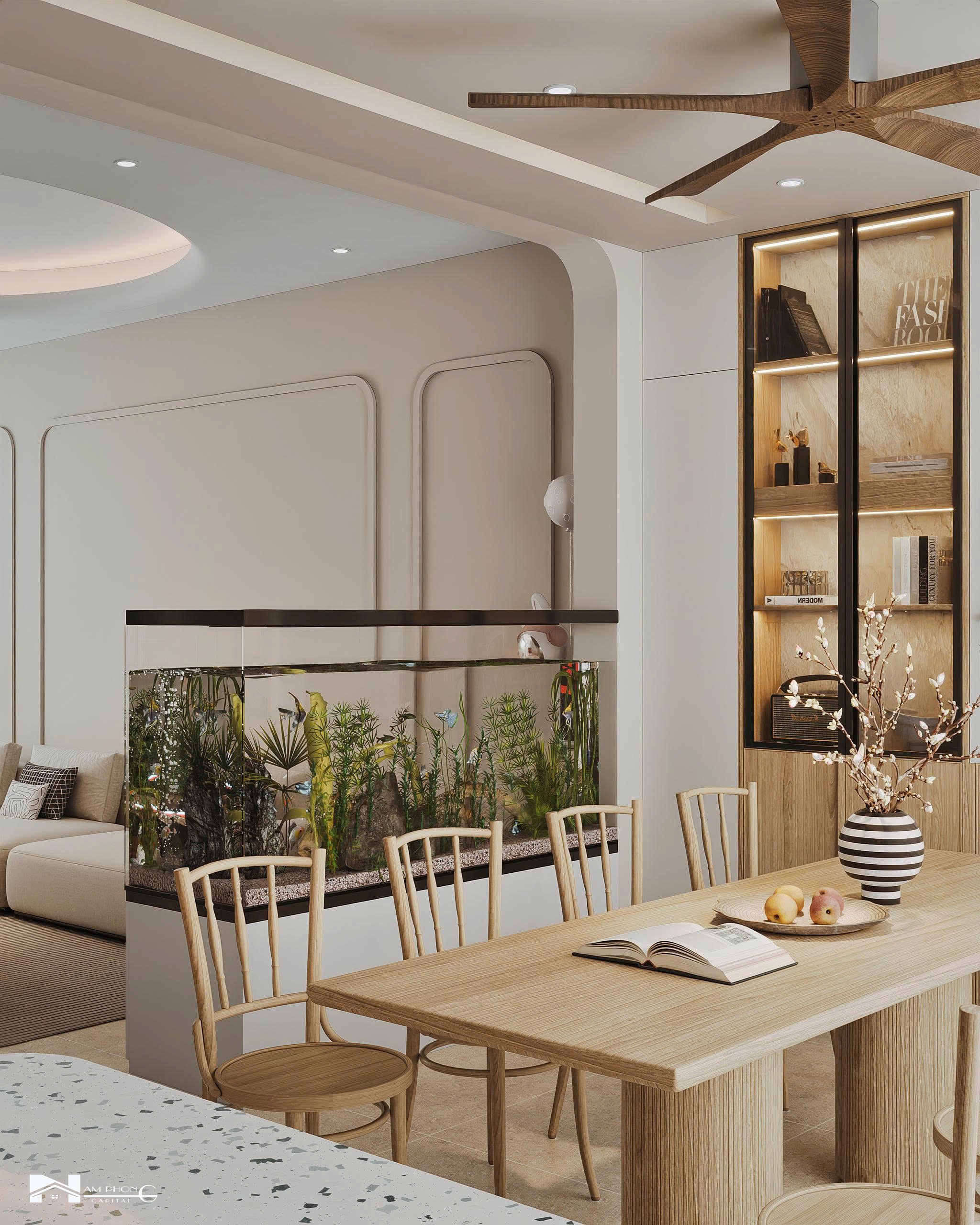 Thiết kế nội thất hiện đại tối giản