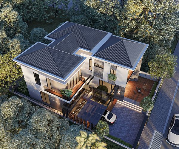 BIỆT THỰ MÁI NHẬT HIỆN ĐẠI – 1 GIẢI PHÁP KIẾN TRÚC ĐẲNG CẤP CHO GIA ĐÌNH NHIỀU THẾ HỆ