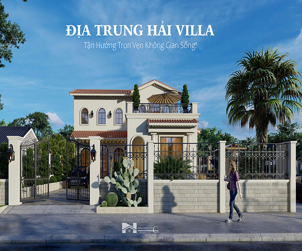 Địa Trung Hải Villa - Thiết Kế Biệt Thự Cực Chill 2026